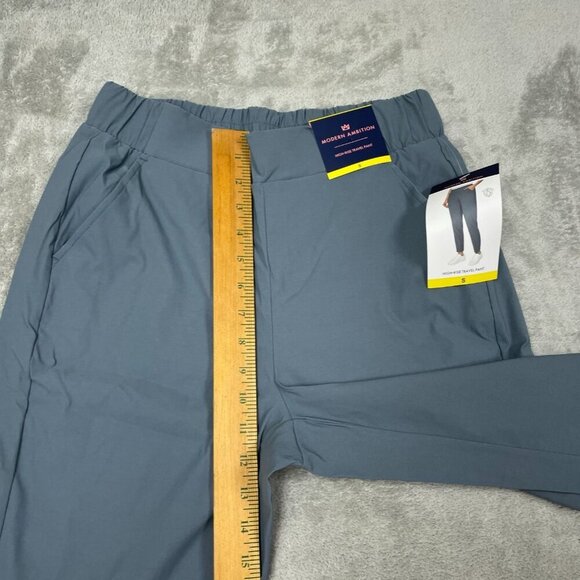 Modern Ambition High-Rise Travel Pants S Recycled Nylon Blend Blue NWT 6542 - Picture 7 of 10